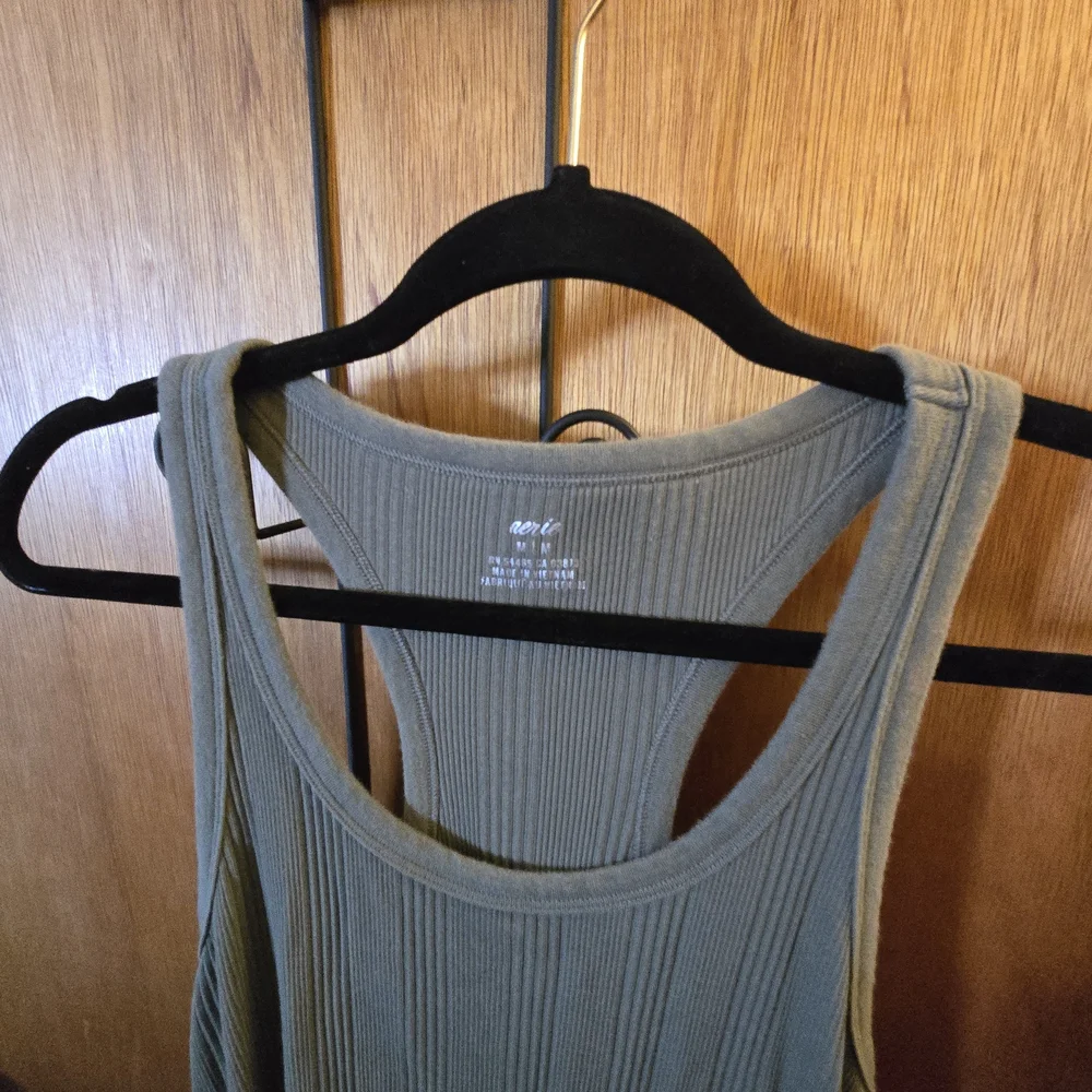 Aerie Racerback Ribbed Maxi Dress - Olive Green - Picture 4 of 6
